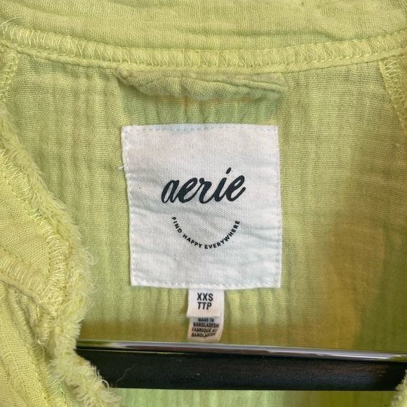 Aerie cotton button down overshirt - Picture 2 of 3